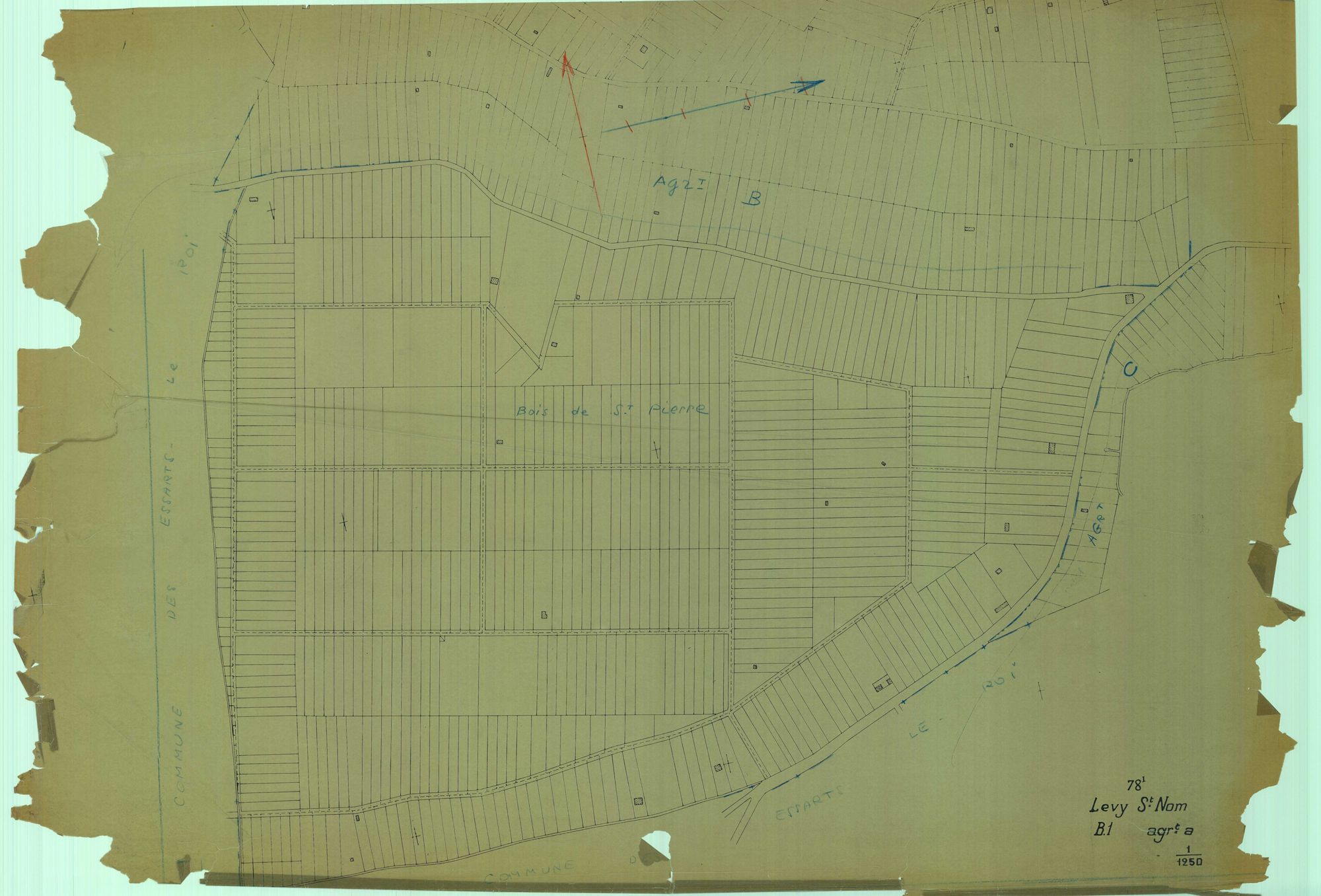 Lévis-Saint-Nom - Plans du cadastre remembré