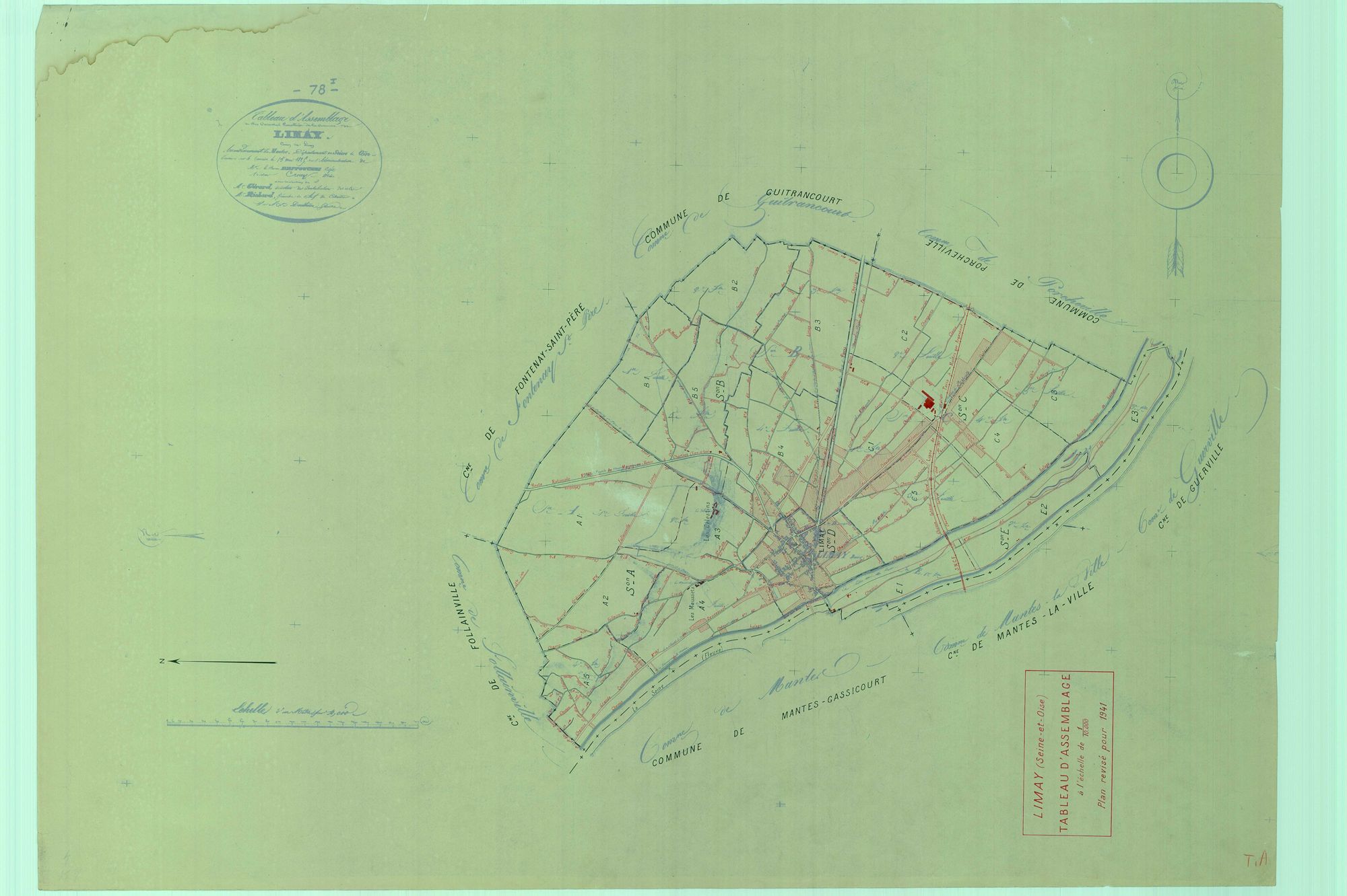 Limay - Plans du cadastre rénové