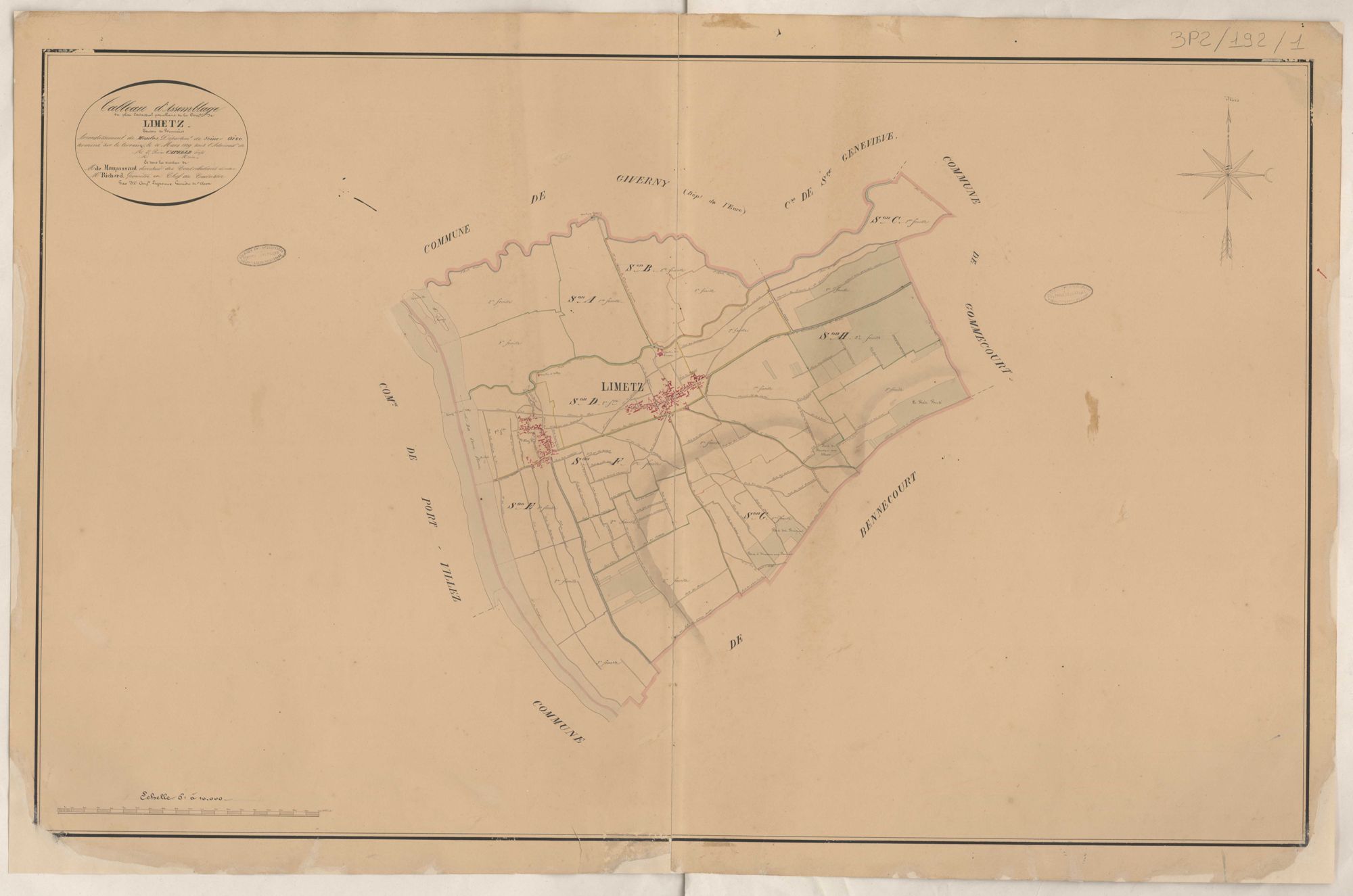 Limetz-Villez - Plans de la Préfecture de Seine-et-Oise