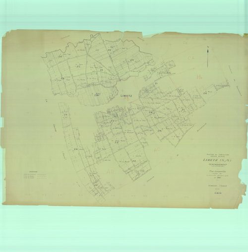 Limetz-Villez - Plans du cadastre remembré
