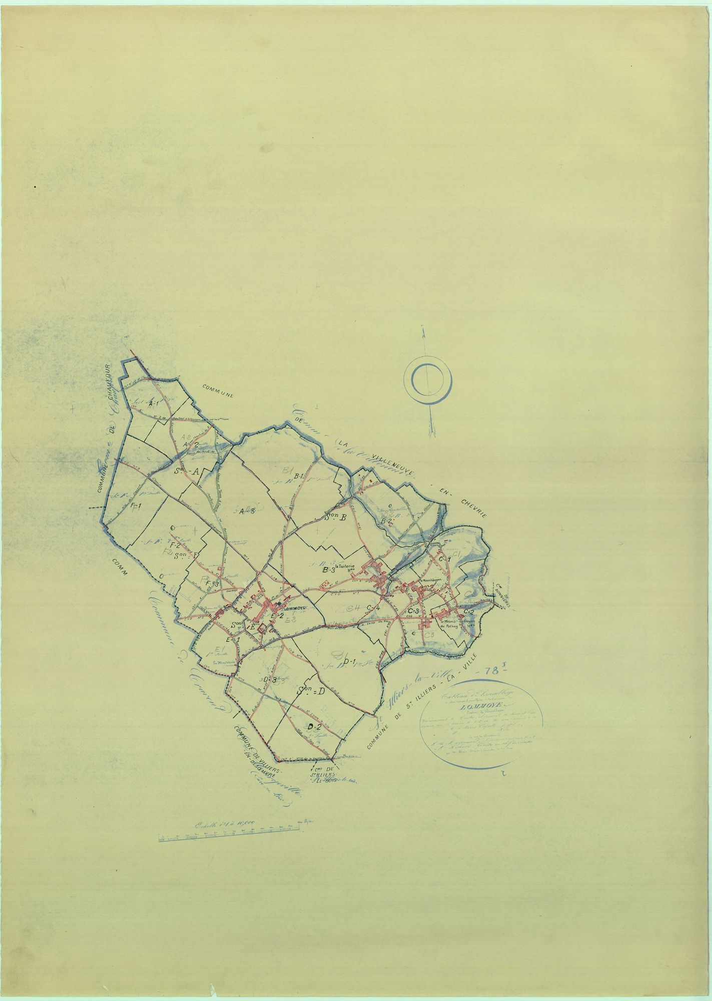 Lommoye - Plans du cadastre rénové