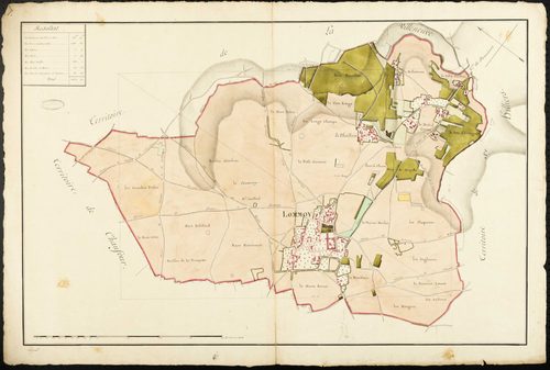 Lommoye - Plan d'intendance de la paroisse de Lommoye
