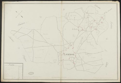 Lommoye - Plan d'intendance de la paroisse de Lommoye