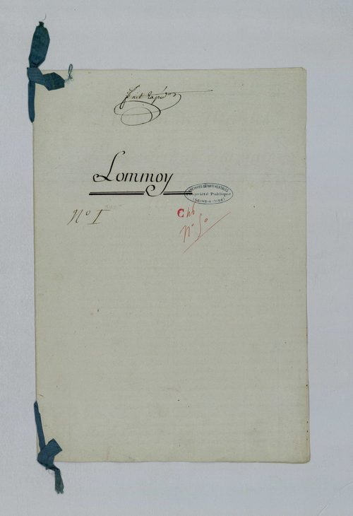 Lommoye - Procès-verbal d'arpentage du territoire de la paroisse de Lommoye
