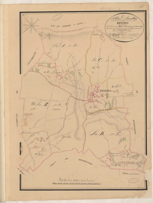 Longnes - Plans de la Préfecture de Seine-et-Oise