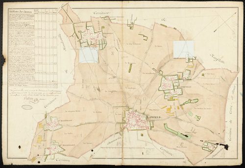 Longnes - Plan d'intendance de la paroisse de Longnes