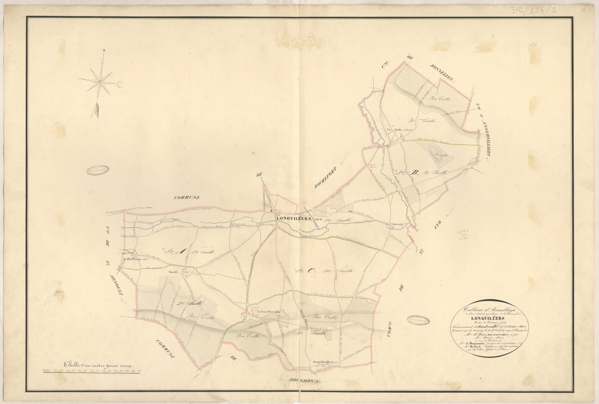 Longvilliers - Plans de la Préfecture de Seine-et-Oise