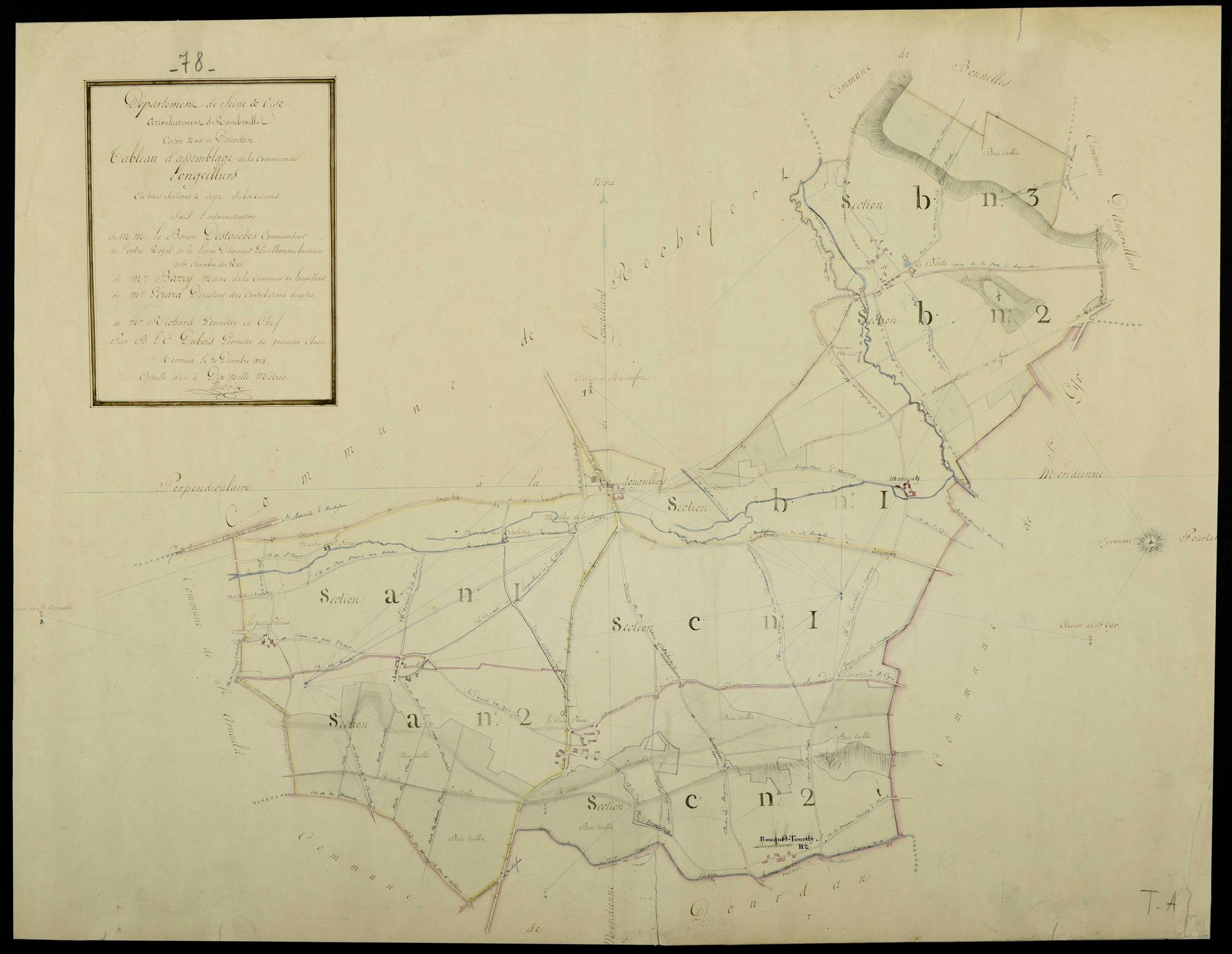Longvilliers - Plans de l’Administration du cadastre