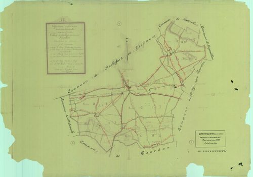 Longvilliers - Plans du cadastre rénové