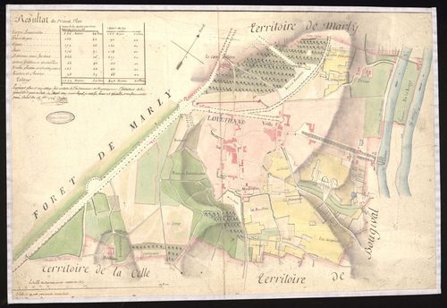 Louveciennes - Plan d'intendance de la paroisse de Louveciennes