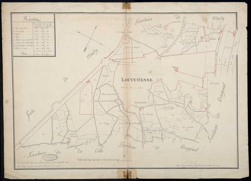 Louveciennes - Plan d'intendance de la paroisse de Louveciennes