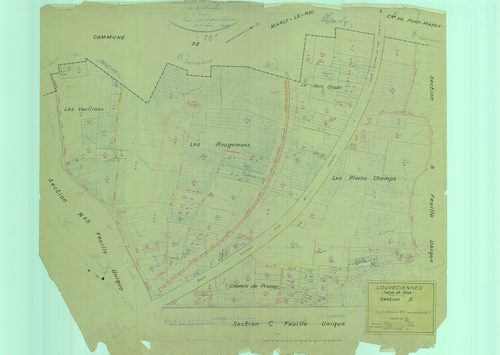 Louveciennes - Plans du cadastre rénové