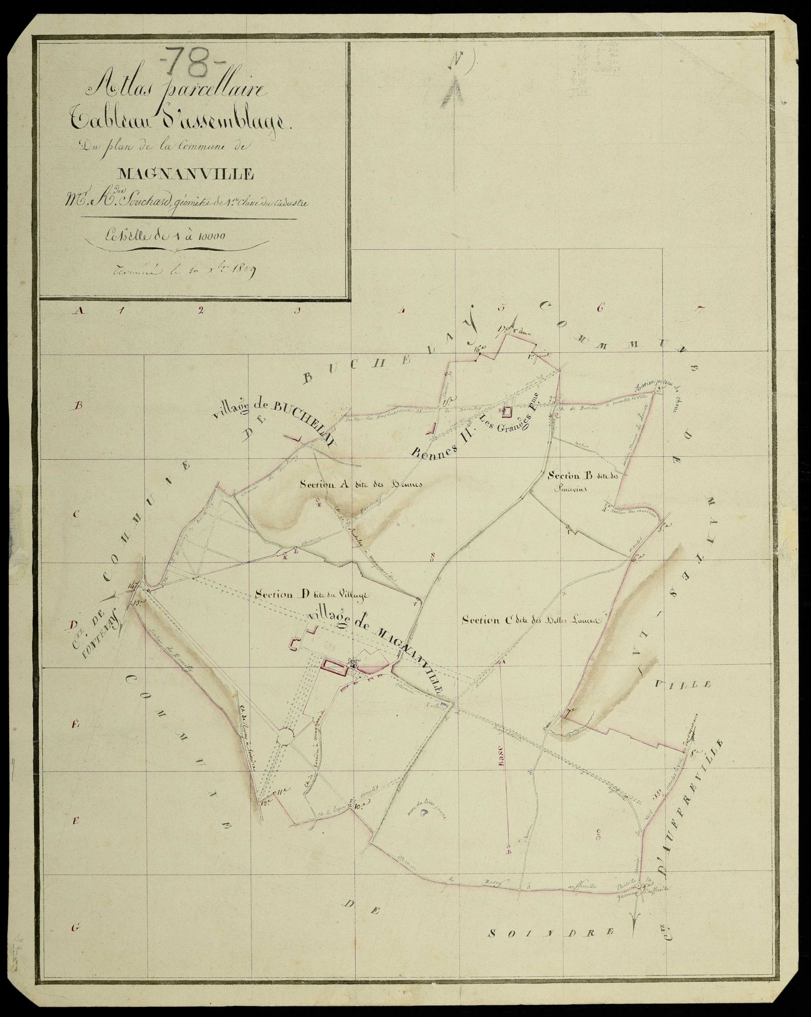 Magnanville - Plans de l’Administration du cadastre