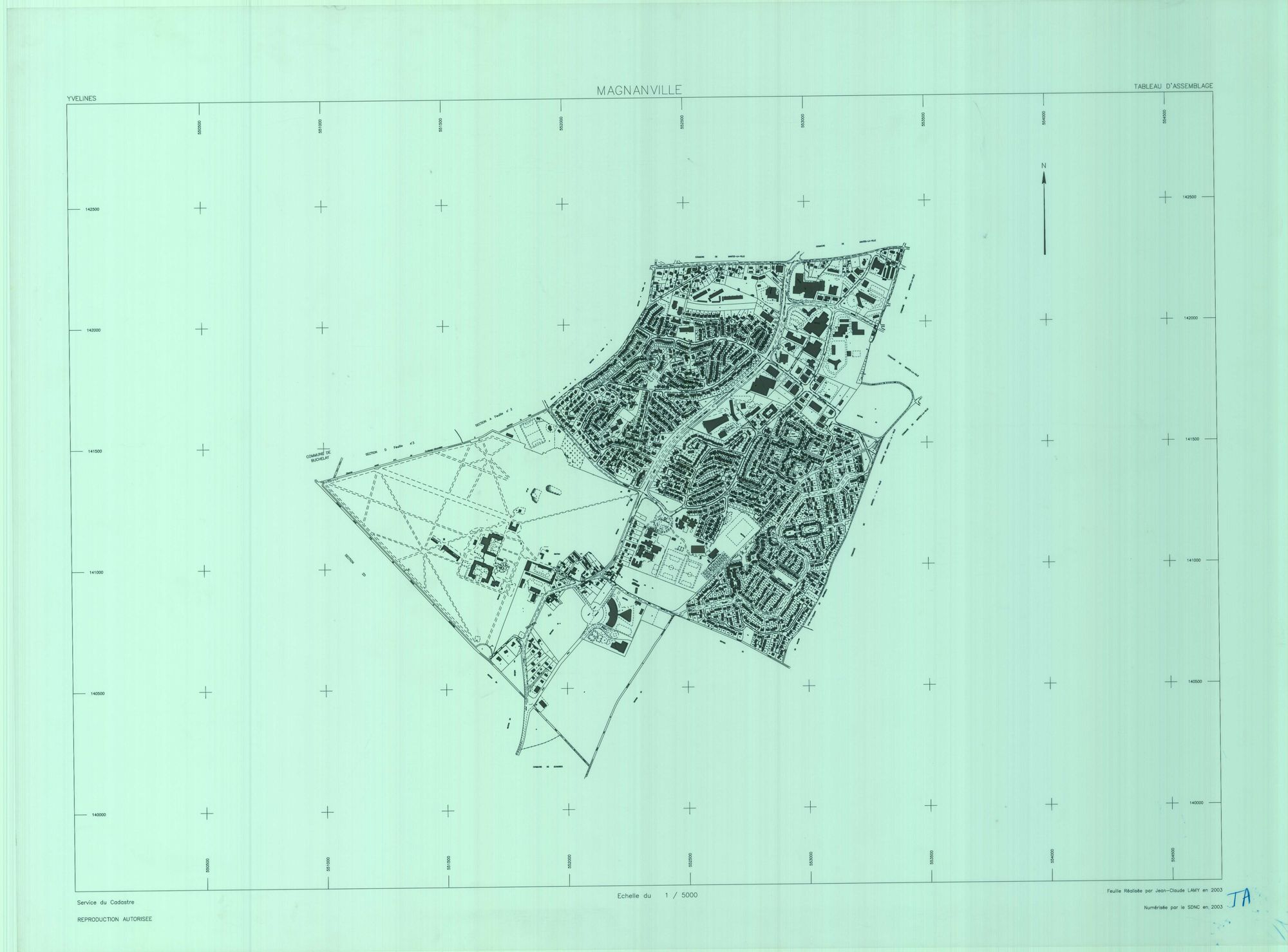 Magnanville - Plans du cadastre révisé
