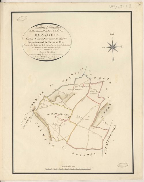 Magnanville - Plans de la Préfecture de Seine-et-Oise