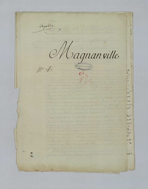 Magnanville - Procès-verbal d'arpentage du territoire de la paroisse de Magnanville