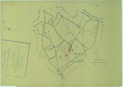 Magnanville - Plans du cadastre rénové