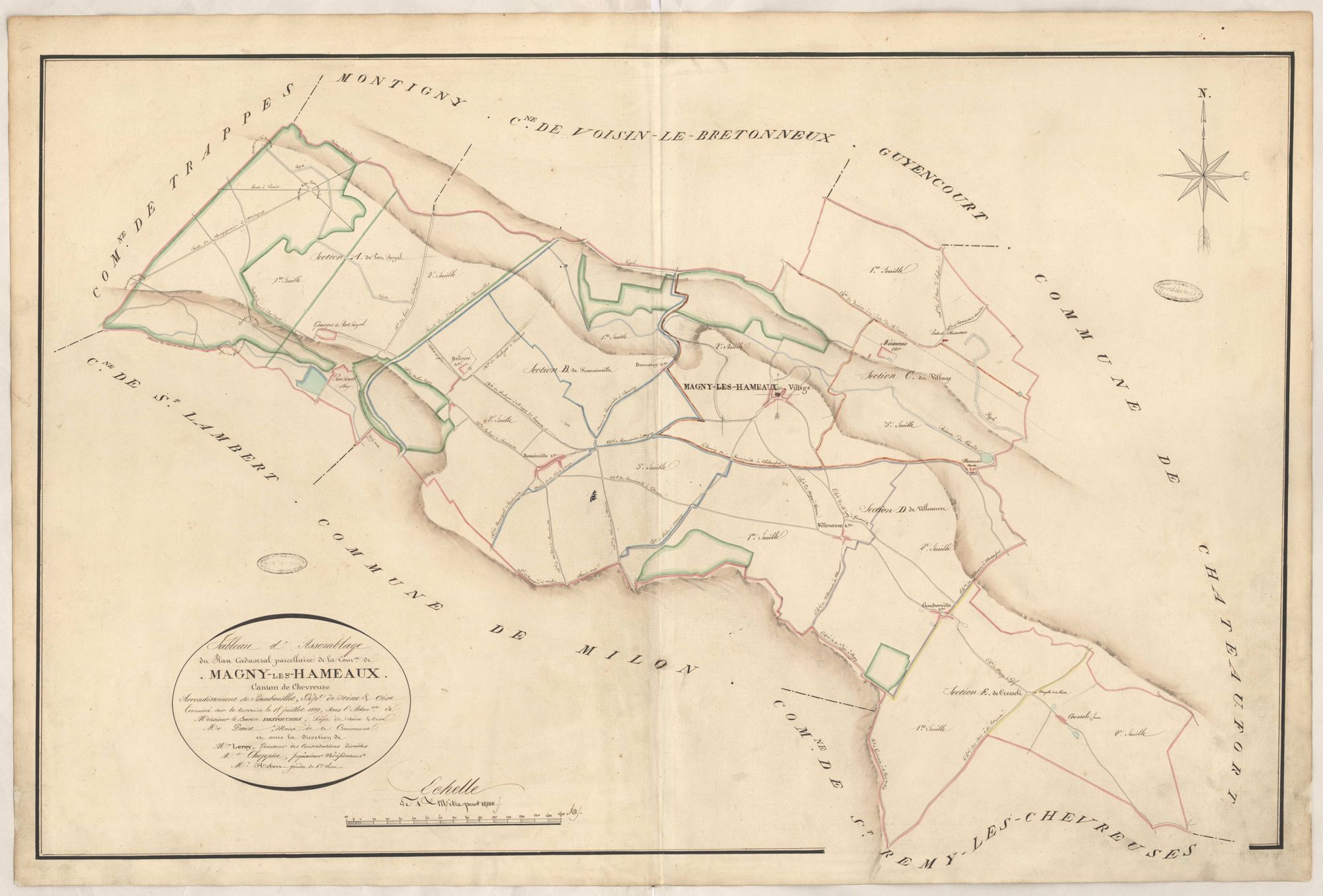 Magny-les-Hameaux - Plans de la Préfecture de Seine-et-Oise