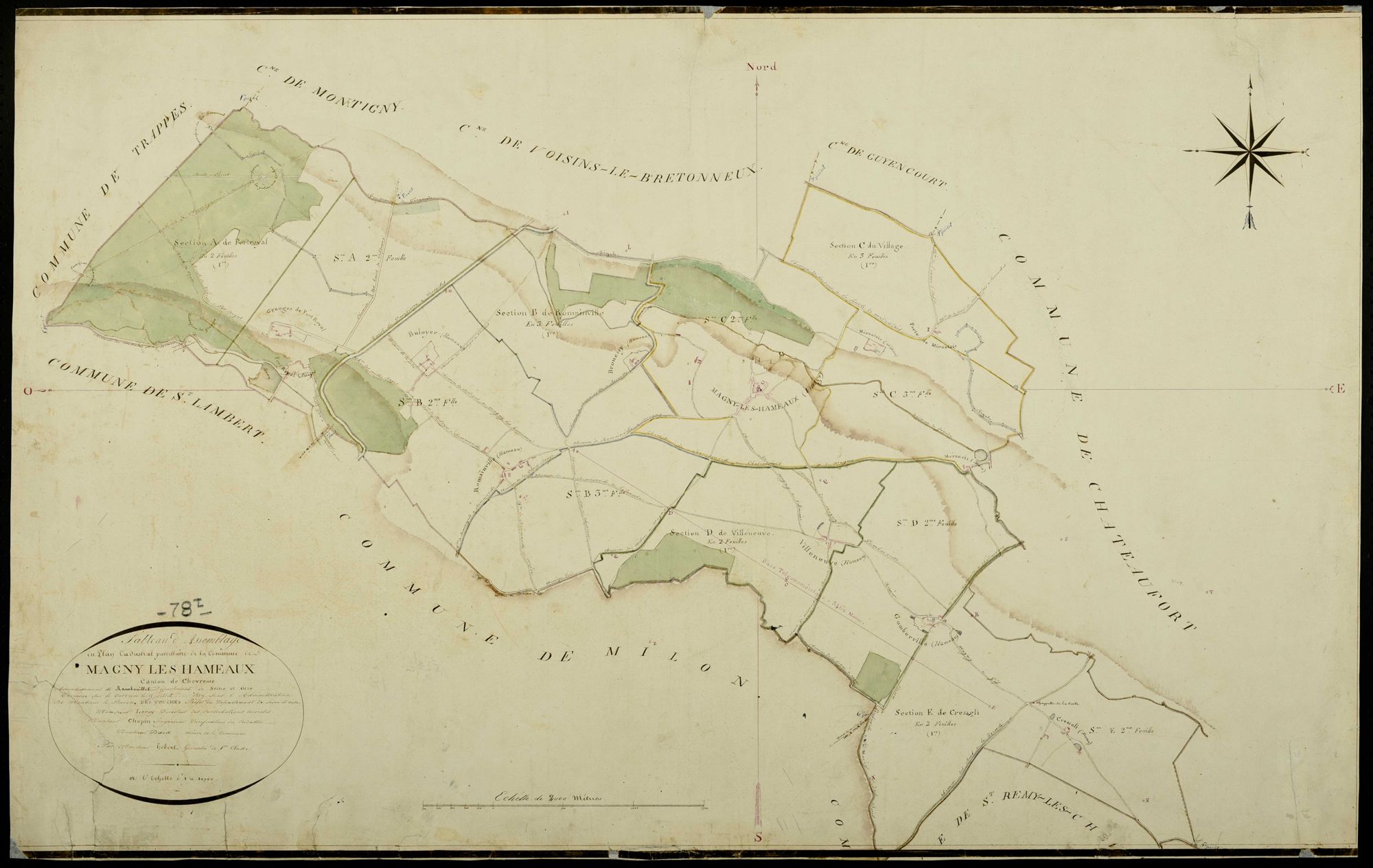 Magny-les-Hameaux - Plans de l’Administration du cadastre