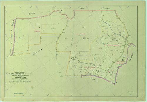 Magny-les-Hameaux - Plans du cadastre remembré