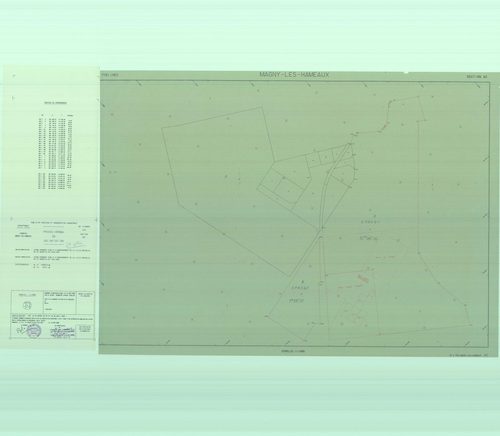 Magny-les-Hameaux - Plans du cadastre remembré