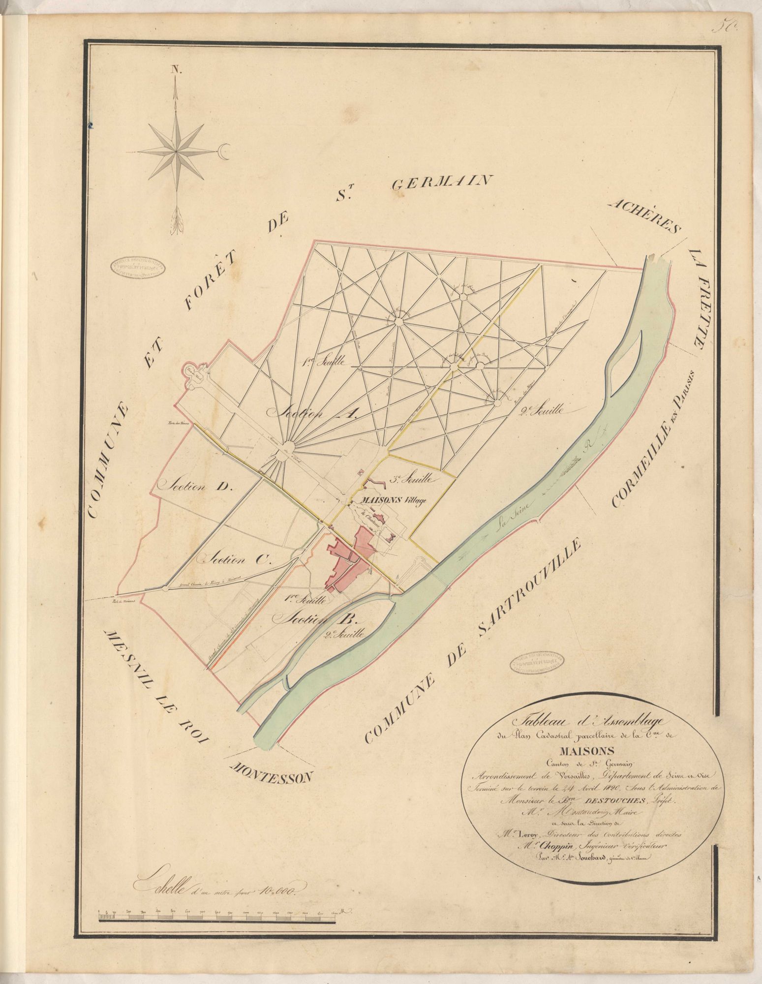 Maisons-Laffitte - Plans de la Préfecture de Seine-et-Oise