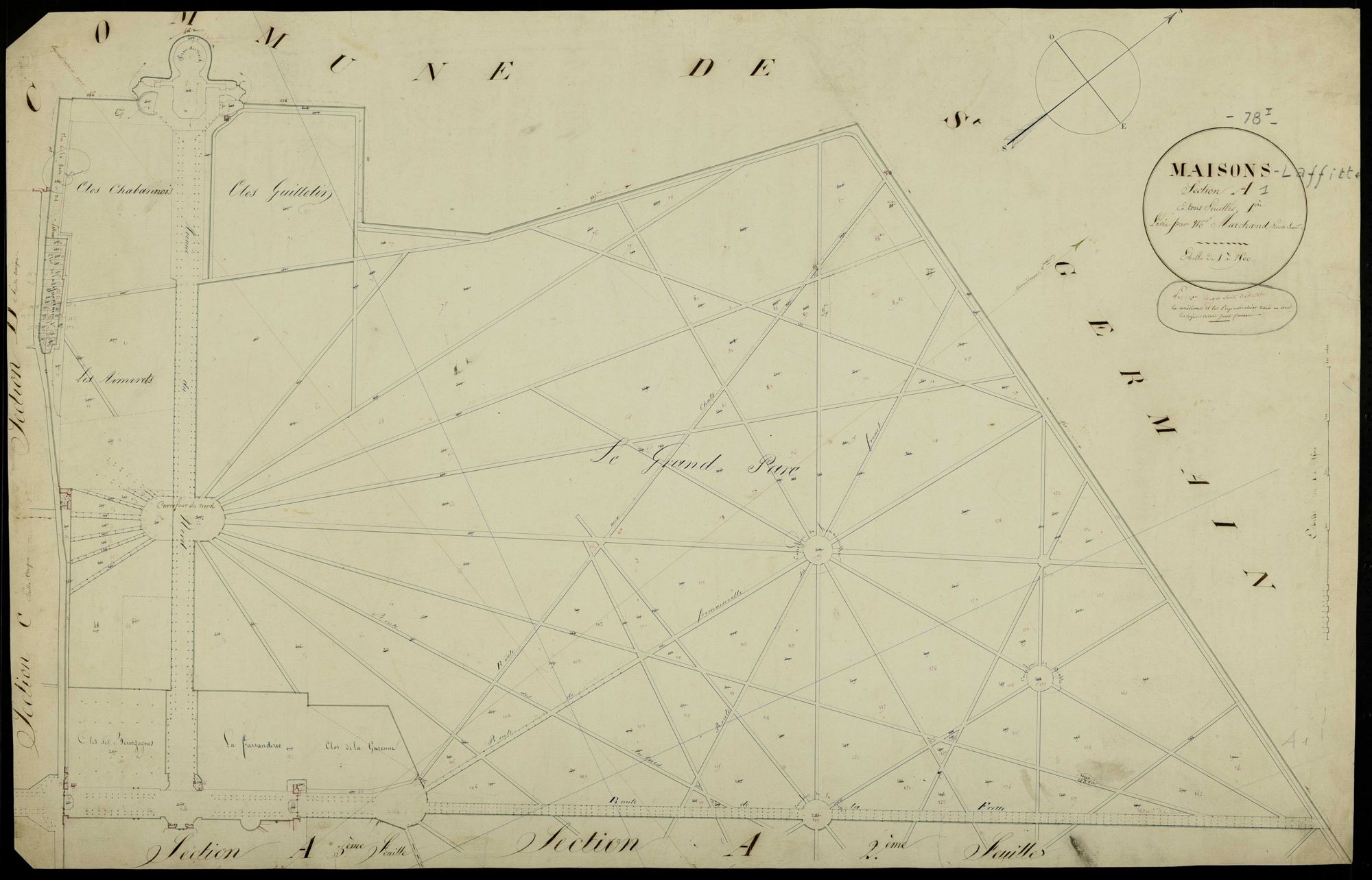 Maisons-Laffitte - Plans de l’Administration du cadastre