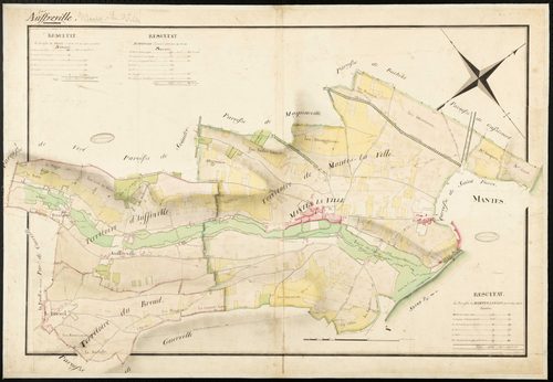 Mantes-la-Jolie - Plan d'intendance de la paroisse de Mantes-la-Jolie
