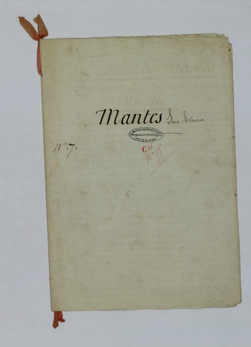 Mantes-la-Jolie - Procès-verbal d'arpentage du territoire de la paroisse de Mantes-la-Jolie