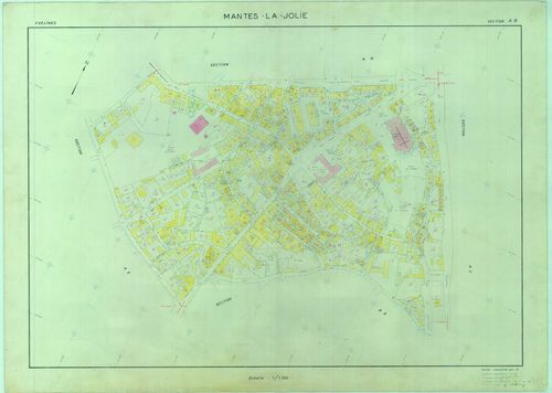 Mantes-la-Jolie - Plans du cadastre révisé