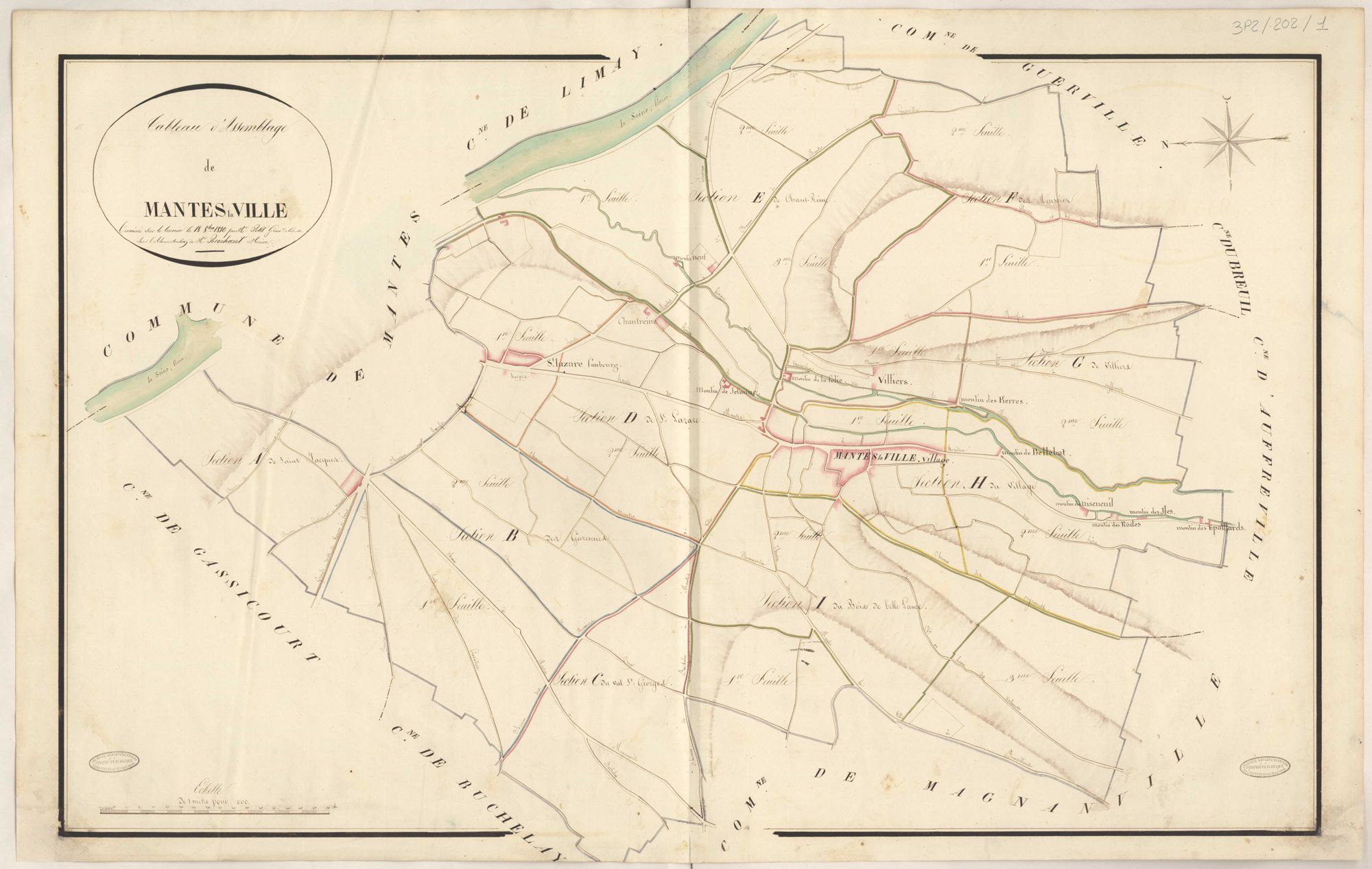 Mantes-la-Ville - Plans de la Préfecture de Seine-et-Oise