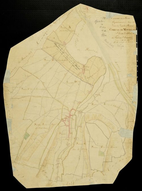 Mantes-la-Ville - Plans de l’Administration du cadastre