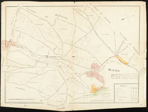 Mantes-la-Ville - Plan d'intendance de la paroisse de Mantes-la-Ville