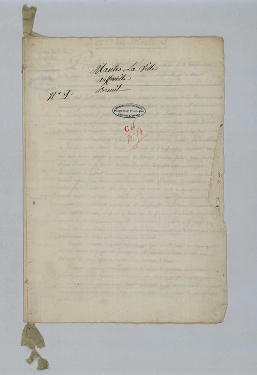 Mantes-la-Ville - Procès-verbal d'arpentage du territoire de la paroisse de Mantes-la-Ville