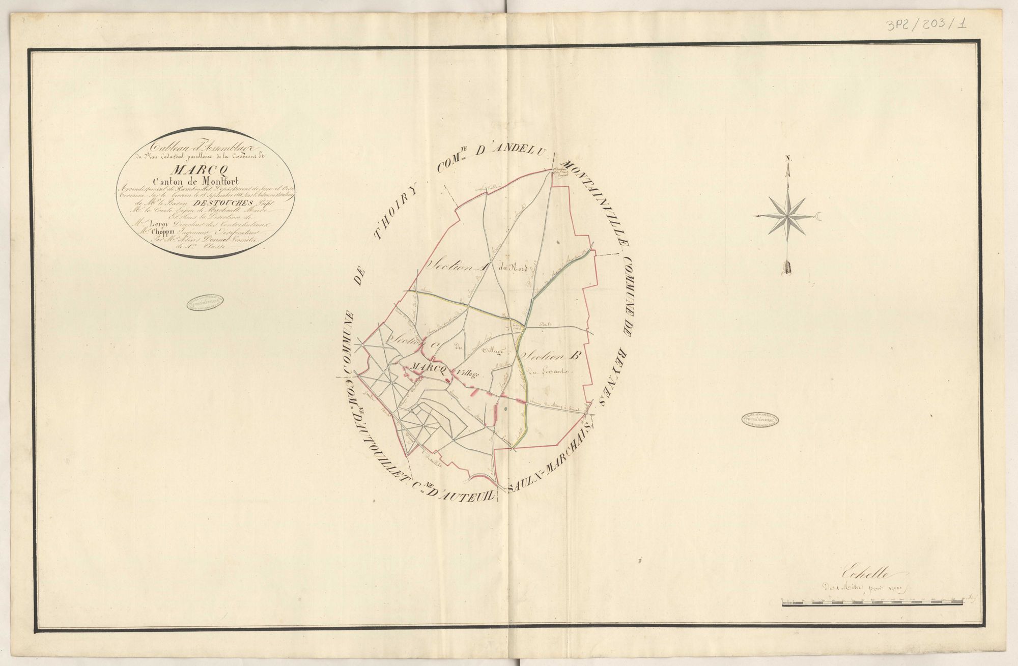 Marcq - Plans de la Préfecture de Seine-et-Oise