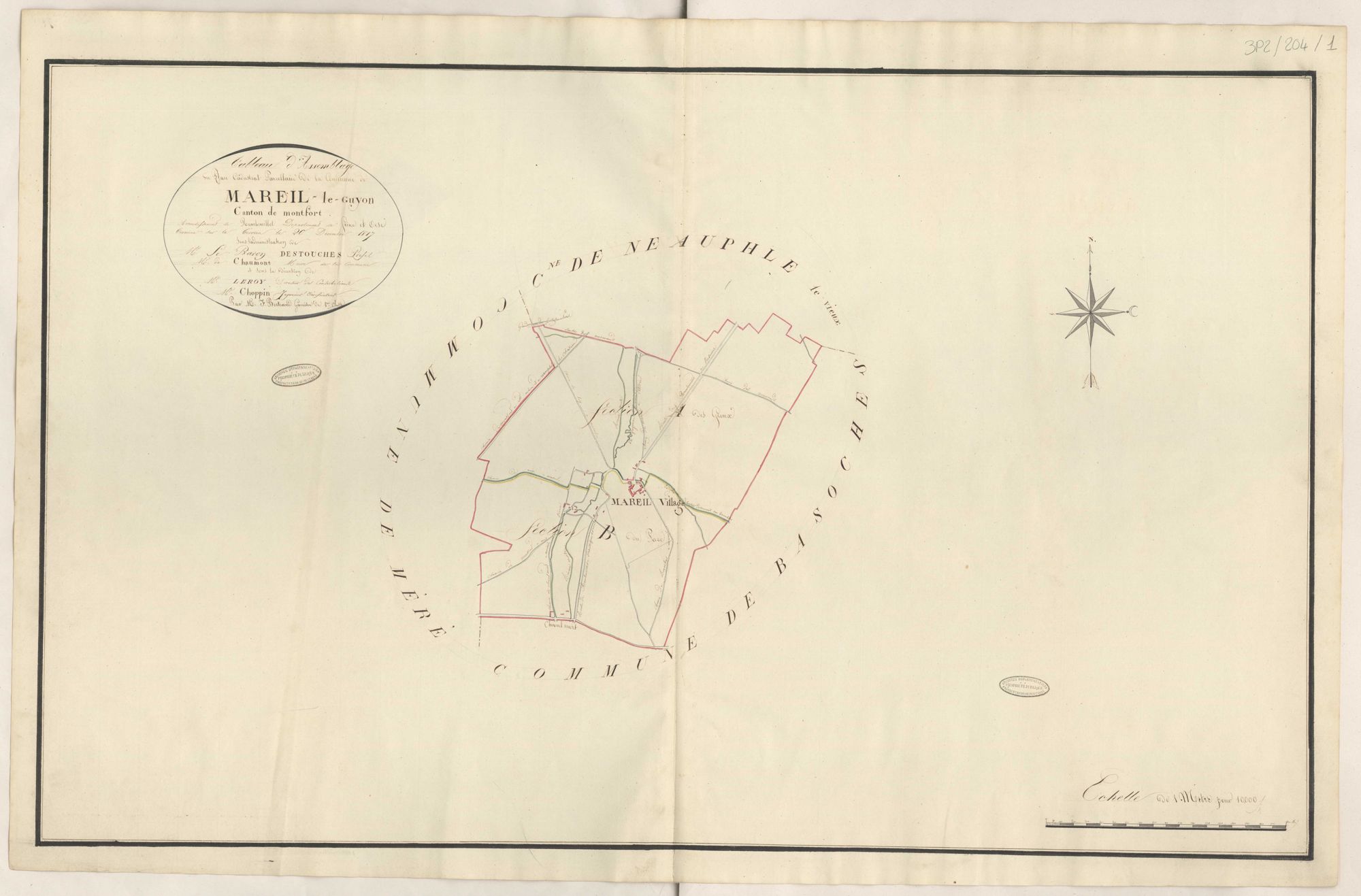 Mareil-le-Guyon - Plans de la Préfecture de Seine-et-Oise