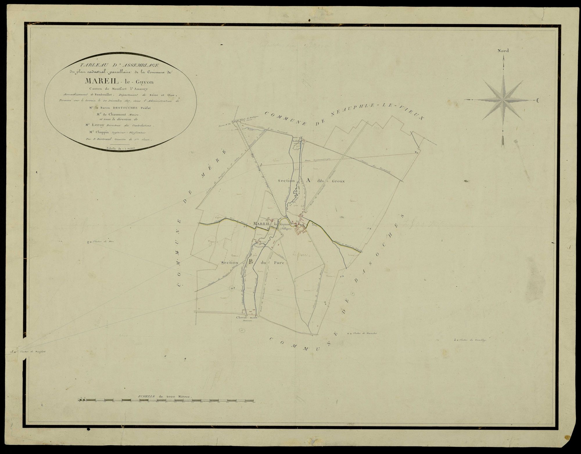Mareil-le-Guyon - Plans de l’Administration du cadastre