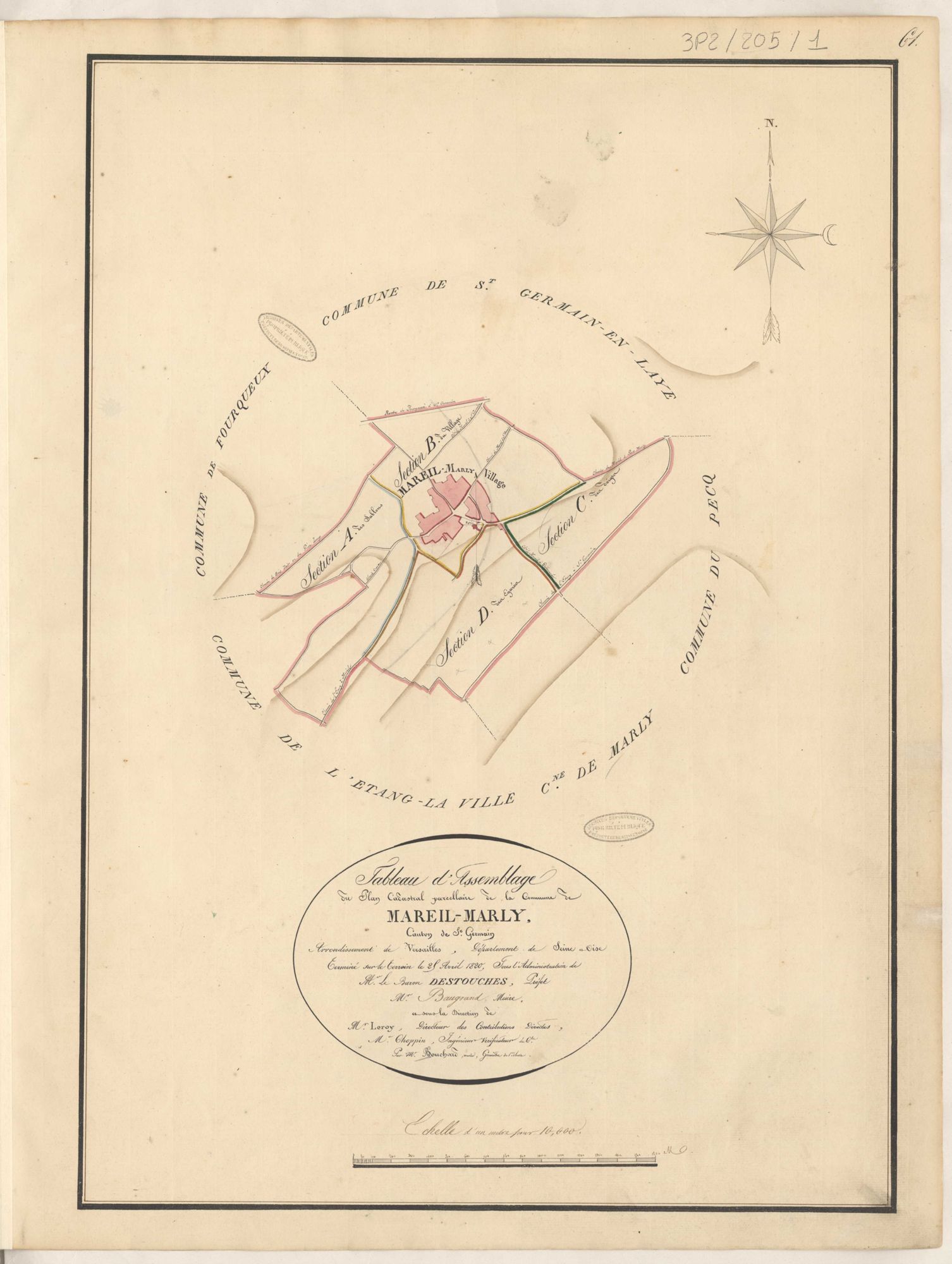 Mareil-Marly - Plans de la Préfecture de Seine-et-Oise