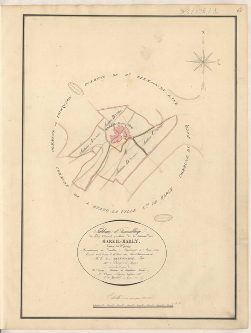 Mareil-Marly - Plans de la Préfecture de Seine-et-Oise