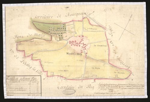 Mareil-Marly - Plan d'intendance de la paroisse de Mareil-Marly