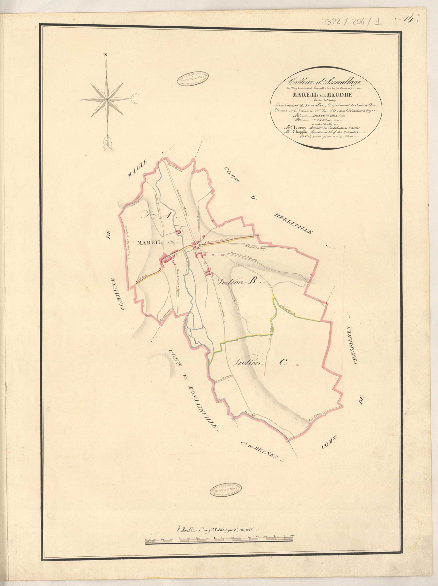 Mareil-sur-Mauldre - Plans de la Préfecture de Seine-et-Oise