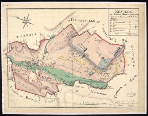 Mareil-sur-Mauldre - Plan d'intendance de la paroisse de Mareil-sur-Mauldre