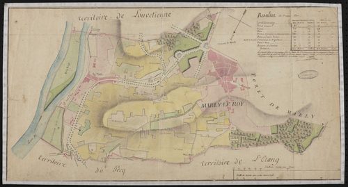 Marly-le-Roi - Plan d'intendance de la paroisse de Marly-le-Roi