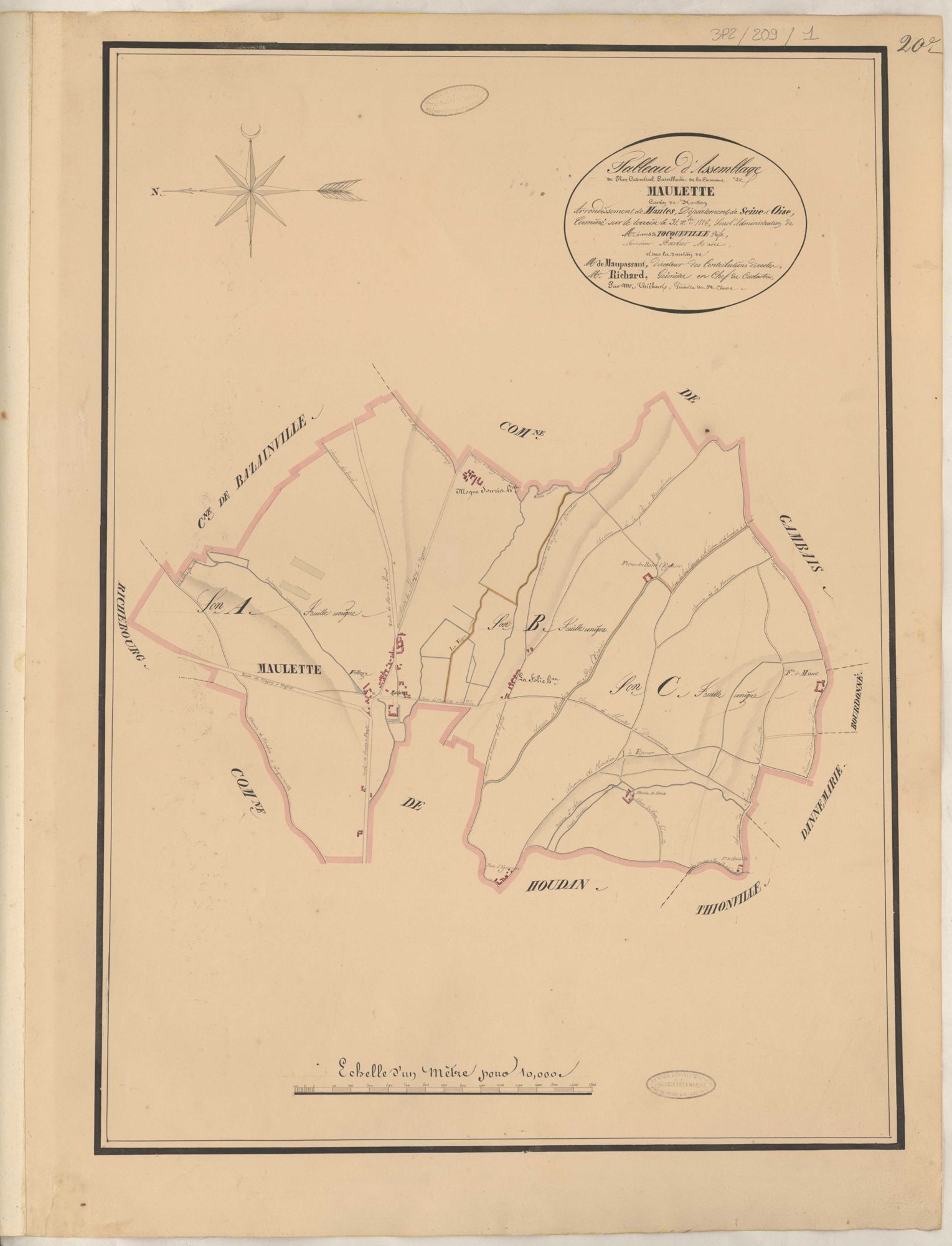 Maulette - Plans de la Préfecture de Seine-et-Oise
