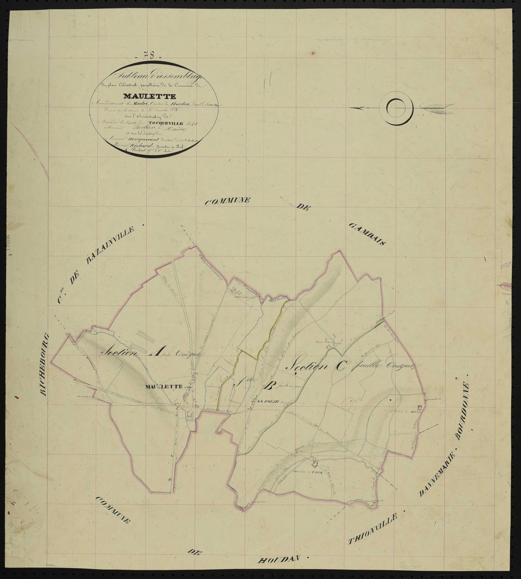 Maulette - Plans de l’Administration du cadastre