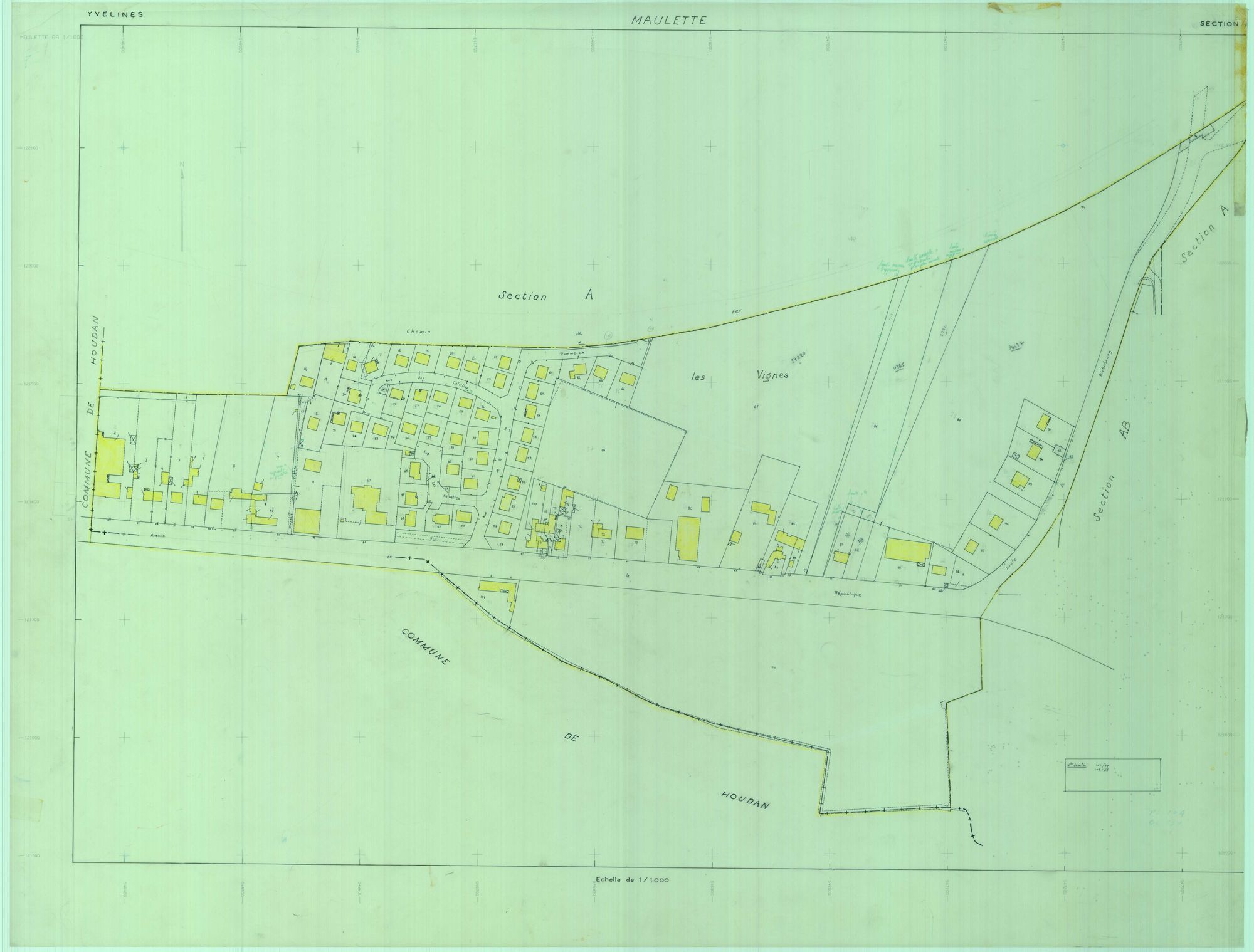 Maulette - Plans du cadastre révisé