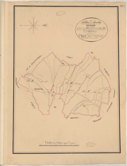 Maulette - Plans de la Préfecture de Seine-et-Oise