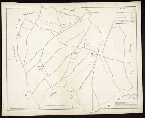 Maulette - Plan d'intendance de la paroisse de Maulette
