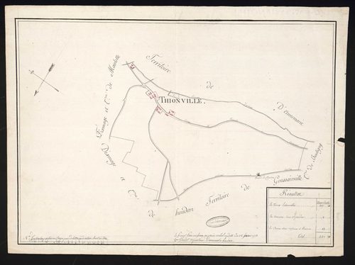 Maulette - Plan d'intendance de la paroisse de Maulette