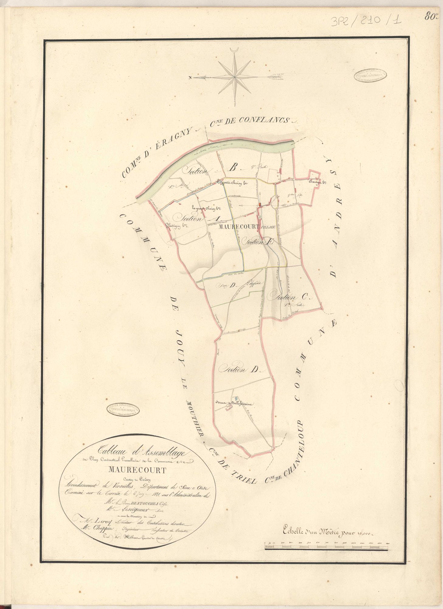 Maurecourt - Plans de la Préfecture de Seine-et-Oise
